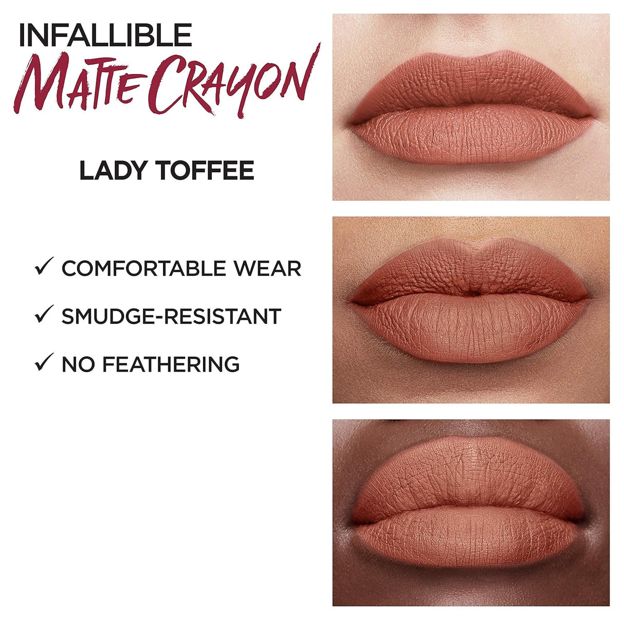 Lápiz Labial Mate Infallible, Lady Toffee