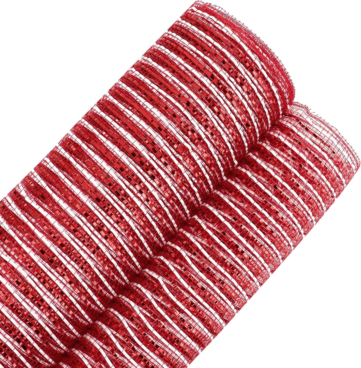 MEEDEE 10 Deco Mesh Navidad 10 Yards para Coronas y Árboles