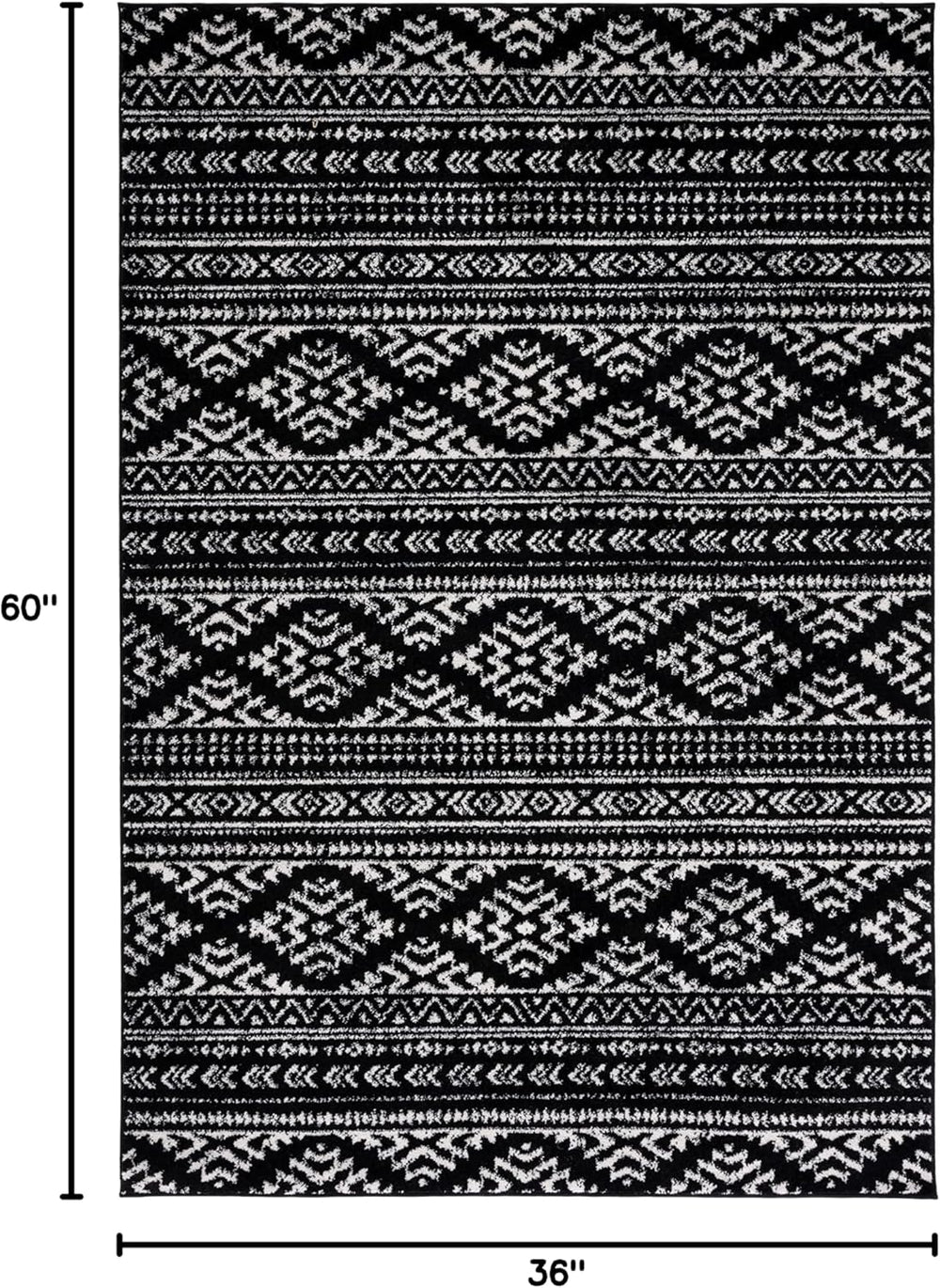 Alfombra Acento Tulum - Diseño Tribal Marroquí, Fácil Cuidado