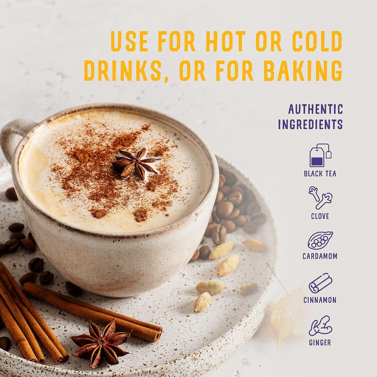 Mezcla de Chai Latte Seco Original Oregon, 10 Onzas, Pack 1