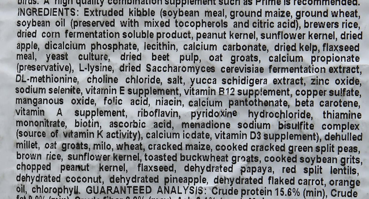 Hari Tropimix - alimento para loros 8 libras (paquete de 1)