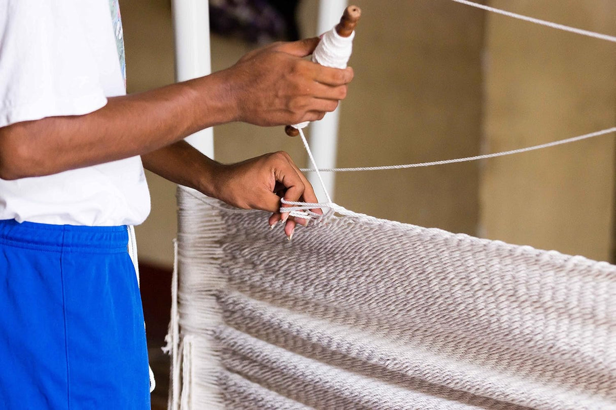 Hamaca Maya Hecha a Mano, 100% Algodón, Matrimonial, King