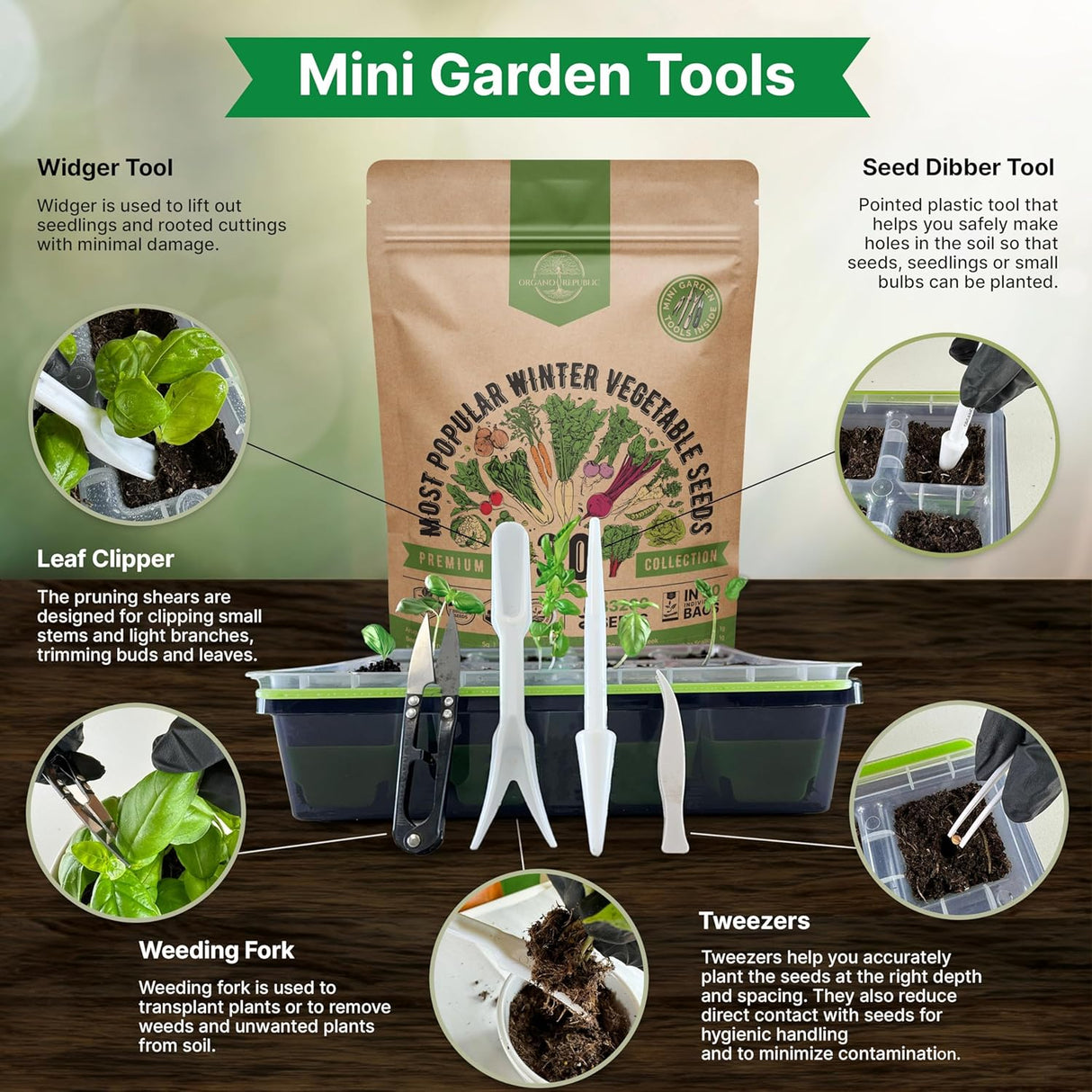 Pack de Semillas de Verduras de Invierno - 30 Variedades Heirloom