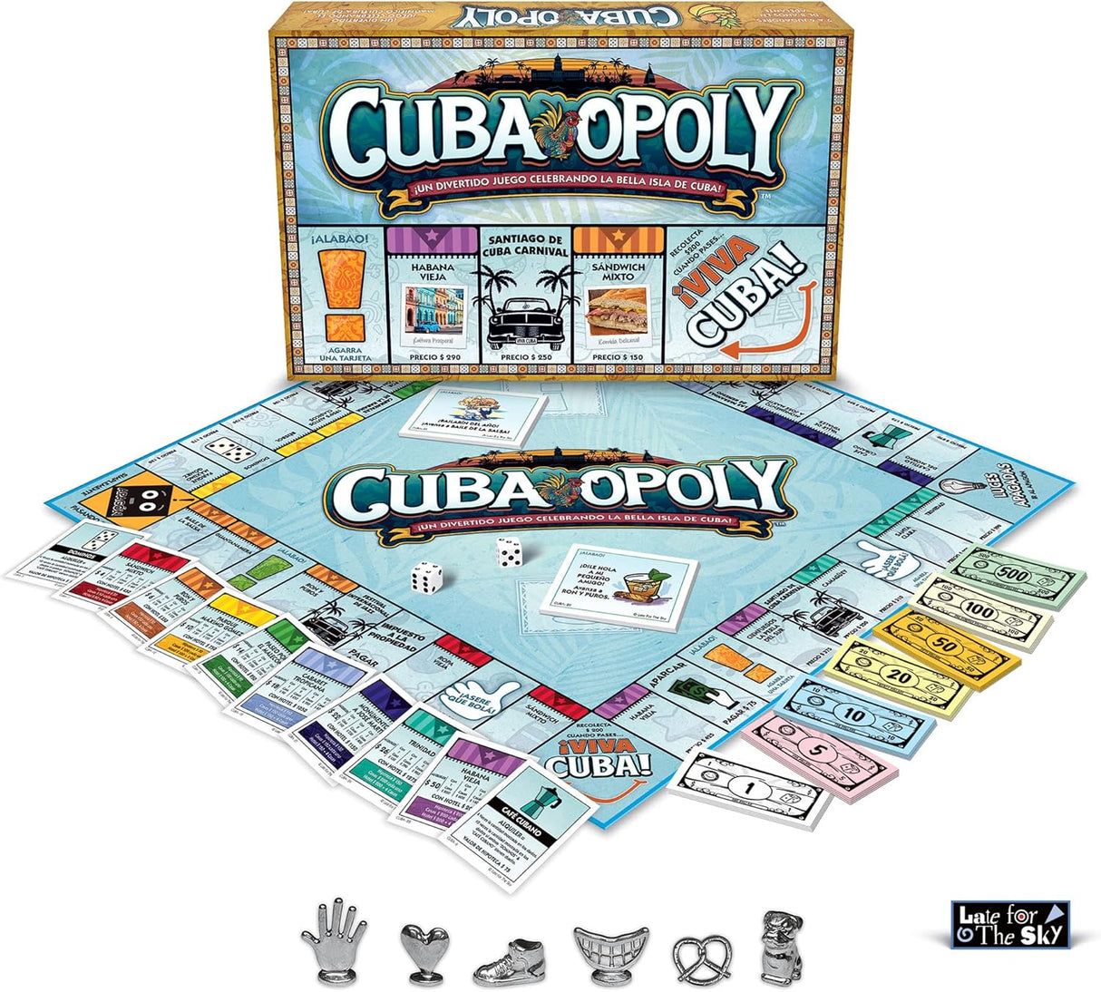 Juego de Mesa Cuba-Opoly, Late for the Sky, 2-6 Jugadores