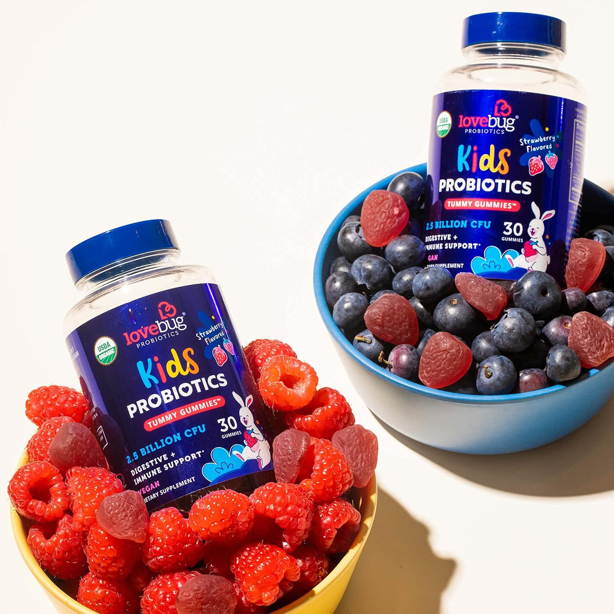 Suplementos probióticas orgánicas veganas a partir de 3 años