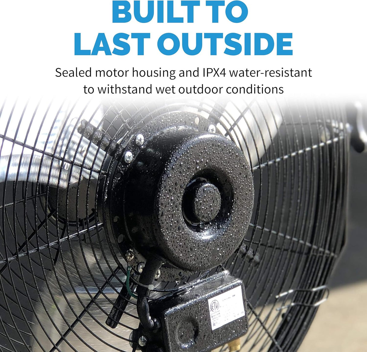 Ventilador de exterior NewAir 18 2 en 1, 3 velocidades, 4012 CFM