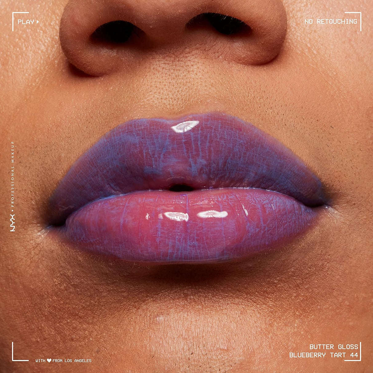 Brillo labial butter gloss NYX Azul (Blueberry Tart)