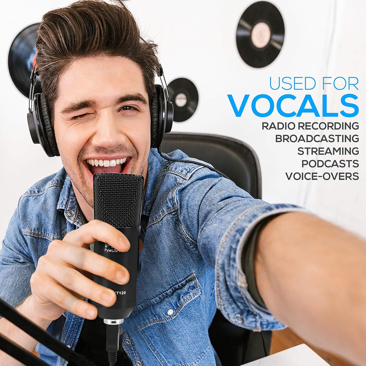 Kit de grabación con micrófono USB PYLE-PRO PDMIKT120