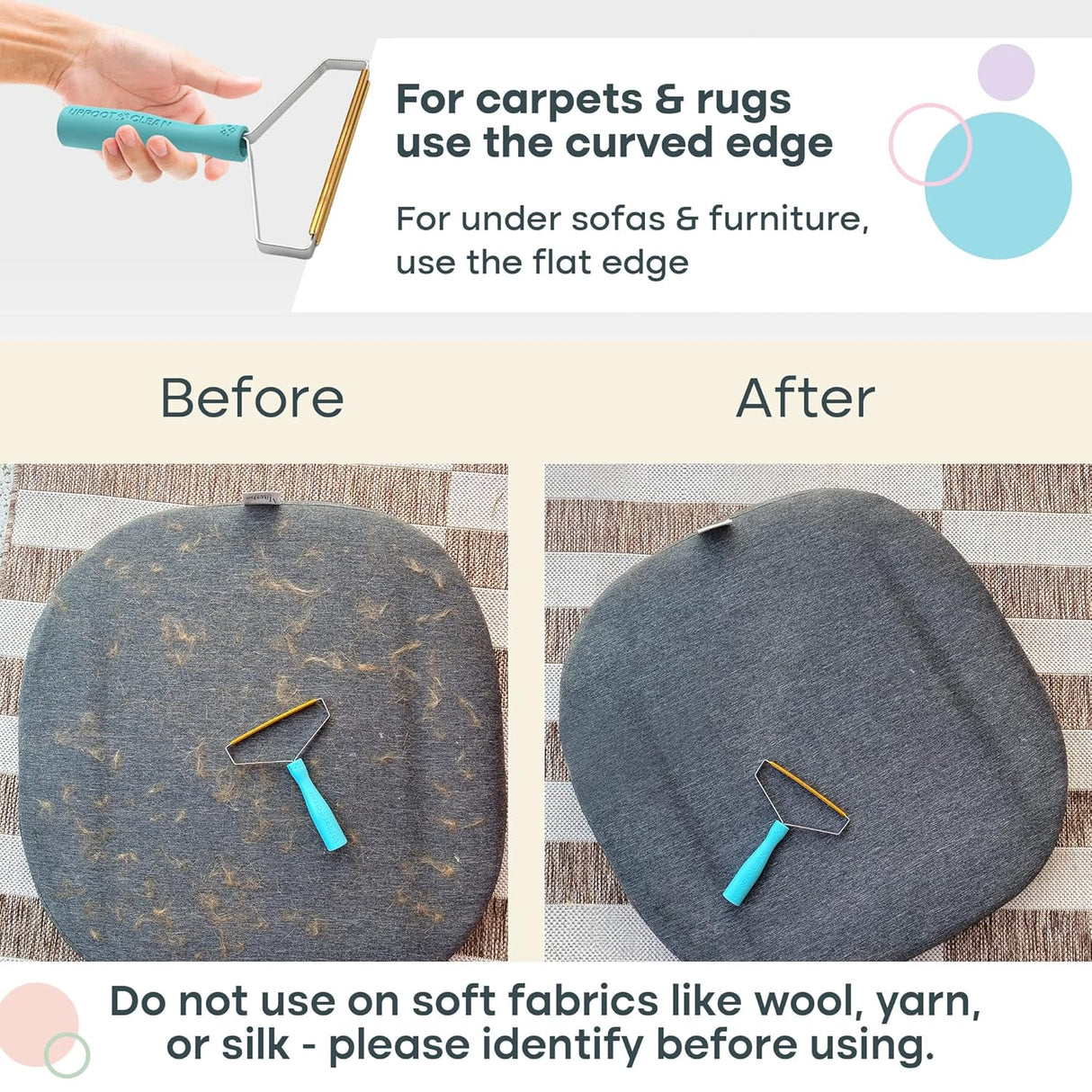 Removedor de pelos de mascotas reutilizable