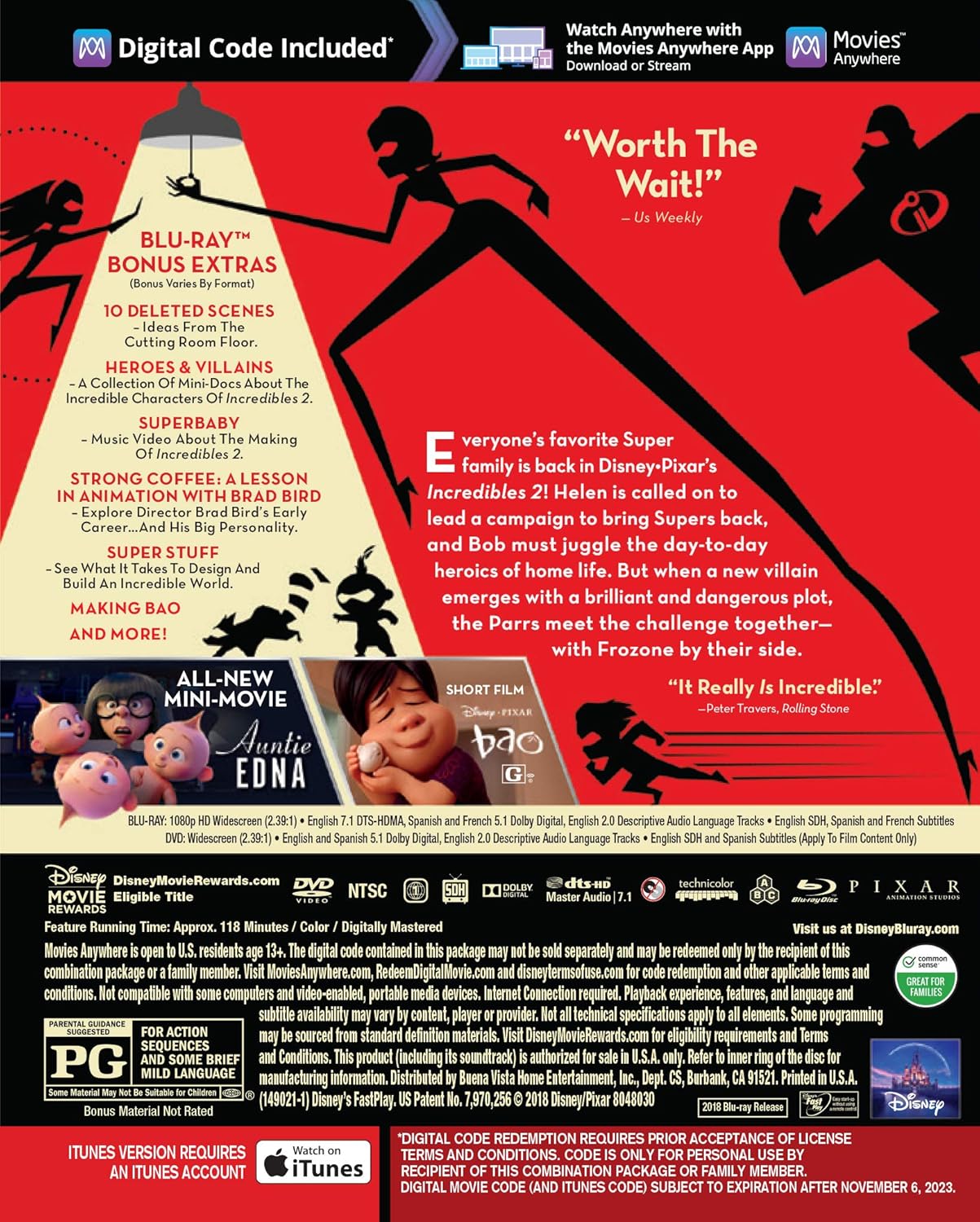 LOS INCREIBLES 2 BLU-RAY