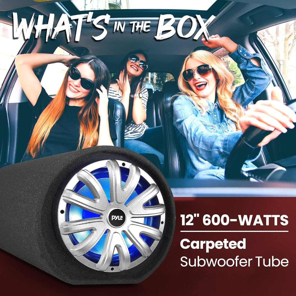 Parlante de tubo subwoofer para auto PYLE PLTAB122