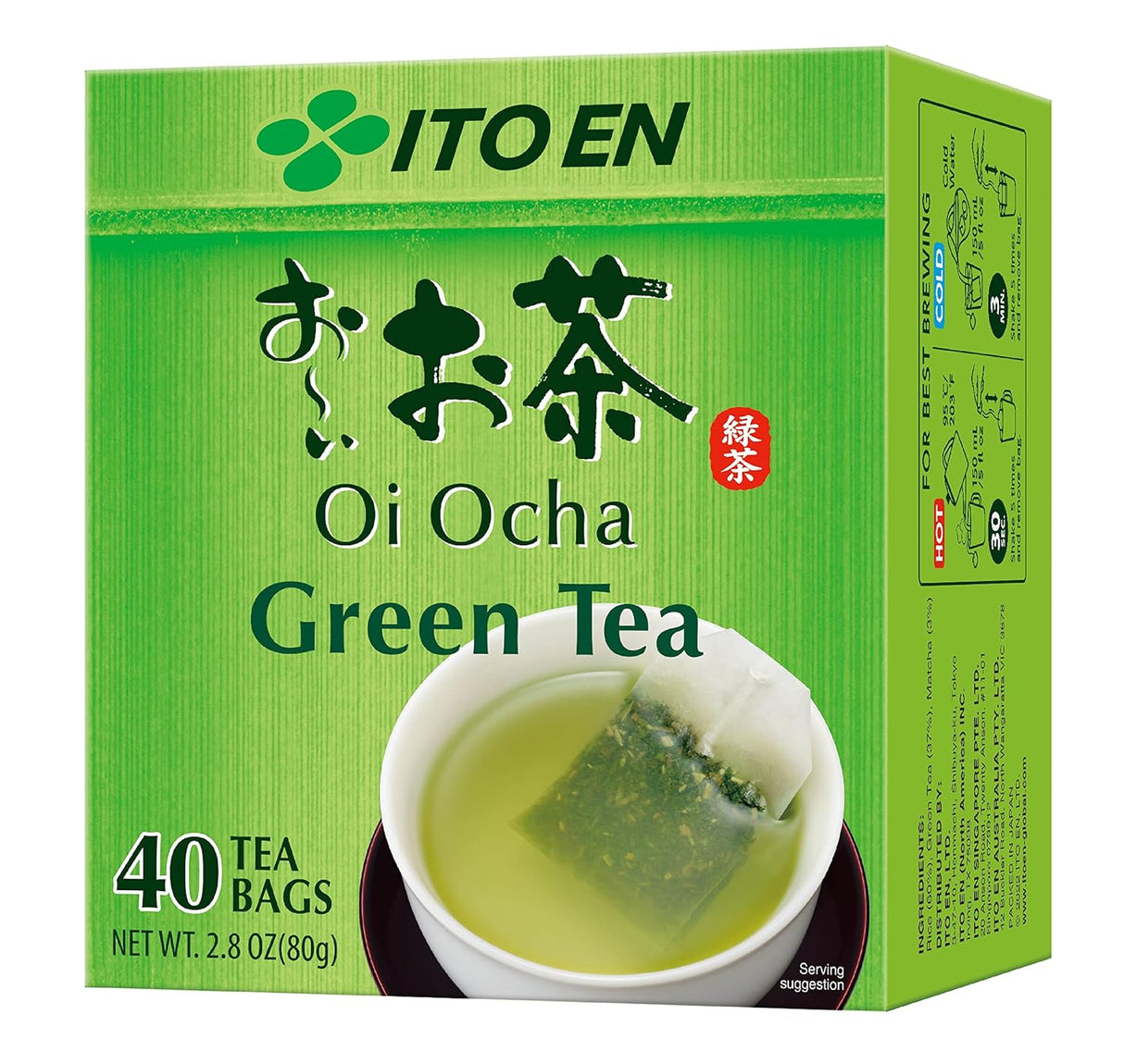 Té verde en bolsitas ITO EN Oi Ocha 40 unidades