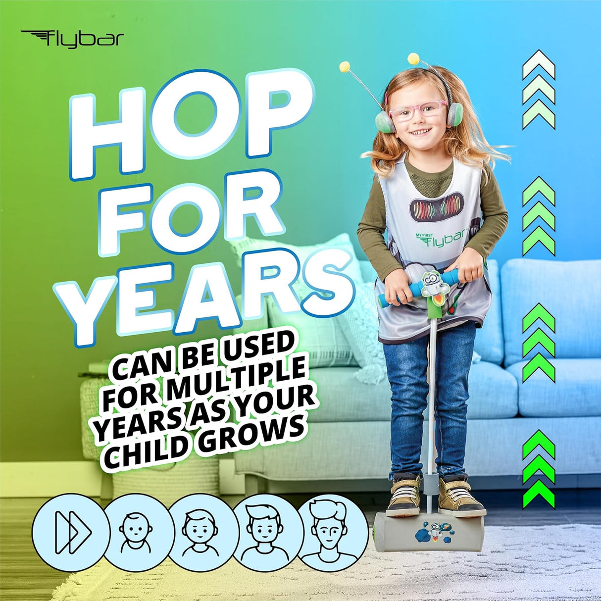 Pogo Jumper para Niños Flybar, Espuma, Seguro y Divertido