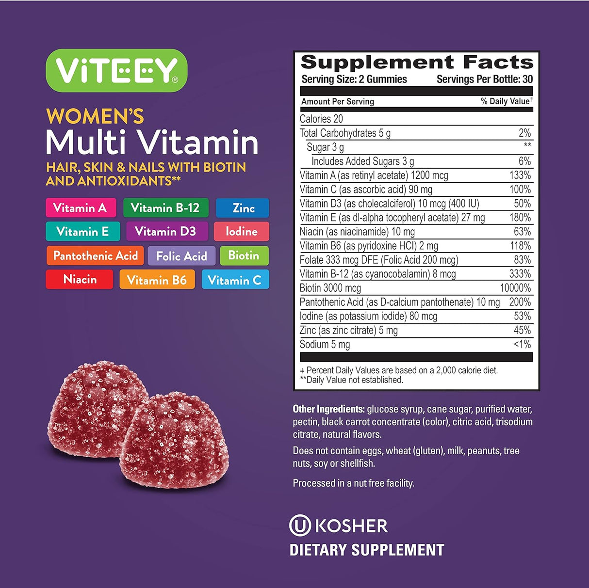 Gomitas Multivitamínicas para Mujer con Apoyo Inmunológico