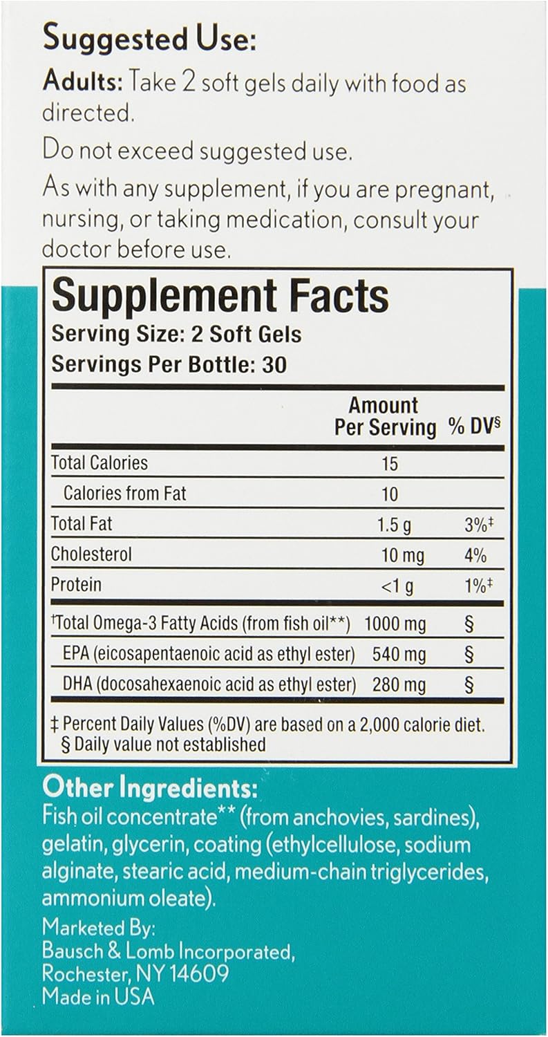 Suplemento Bausch + Lomb Ocuvite Healthy Tears 60 unidade