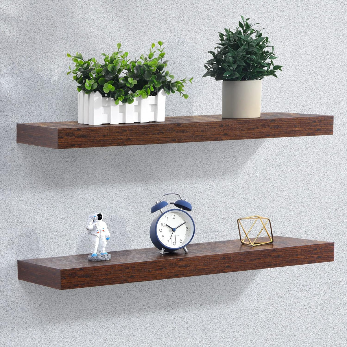 Estantes Flotantes de Madera - 2 Pack 9 - 24 W x 9 D x 1.6 H