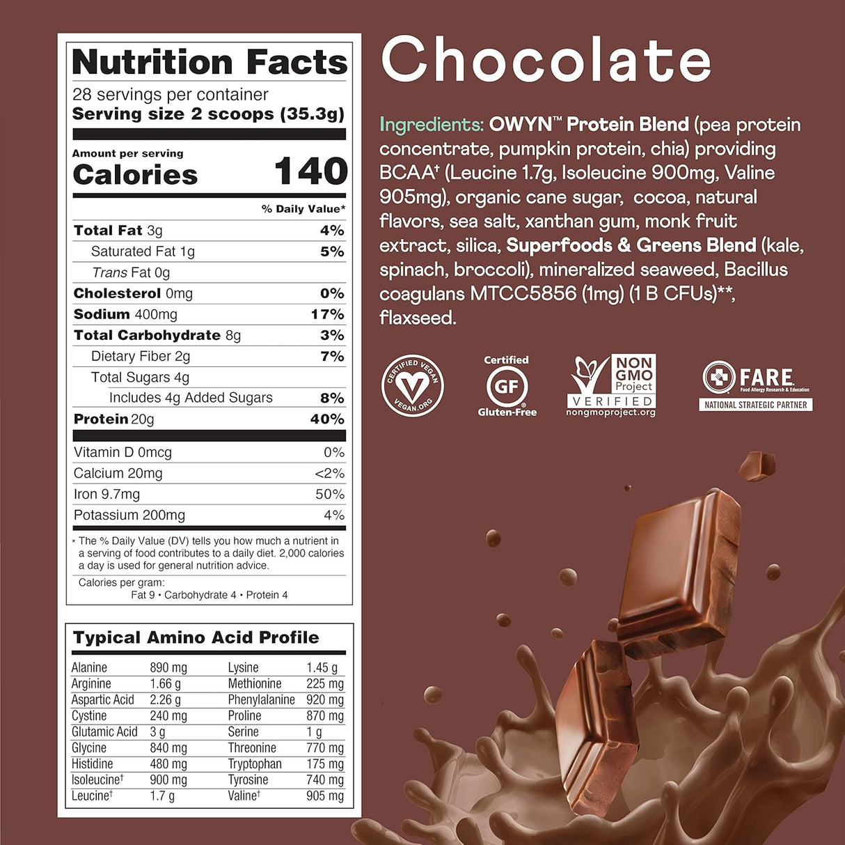 Suplementos Alimenticios Proteína vegana en polvo