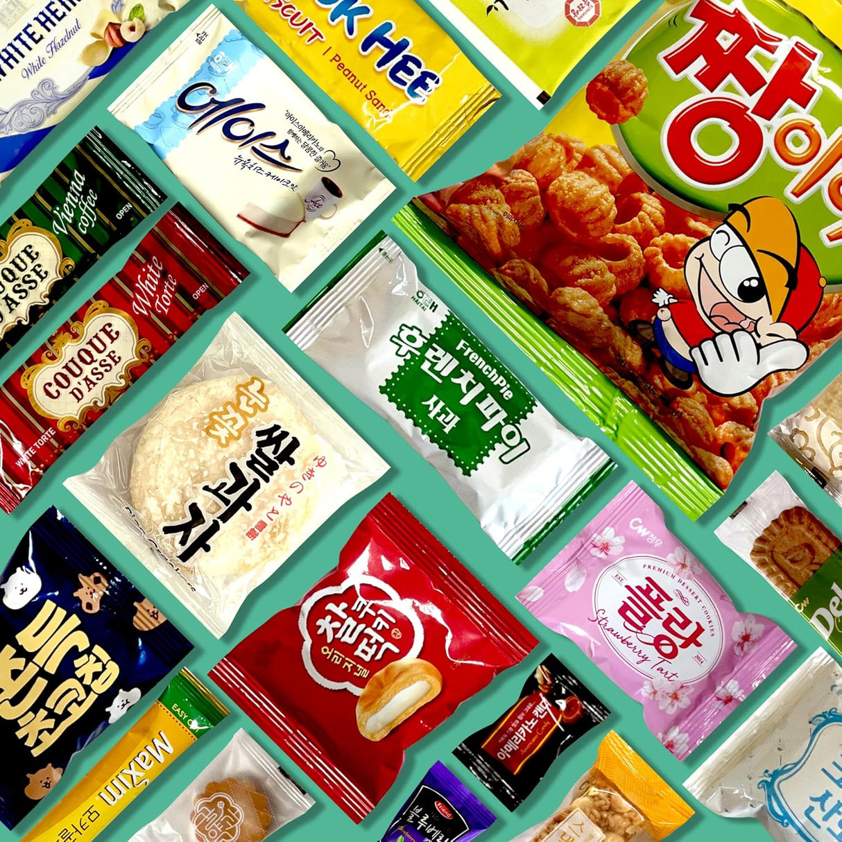 Caja de Snacks Coreanos Dagaon - 20 Variedades Deliciosas