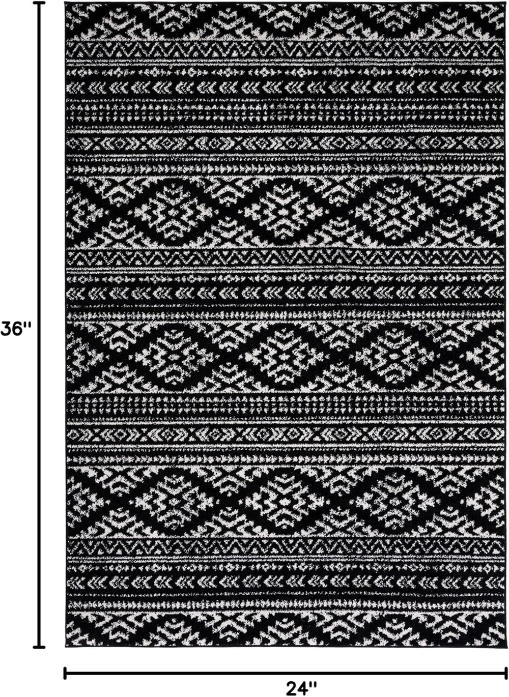 Alfombra de Accent, Diseño Tribal Boho, Modelo TUL272Z