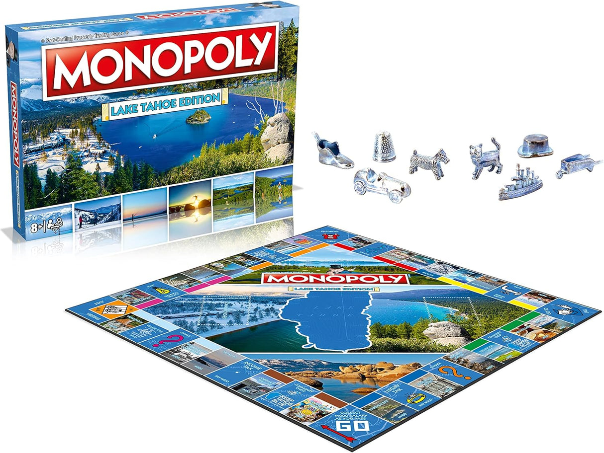Monopoly Lake Tahoe Edición - Juego Familiar para 2-6 Jugadores