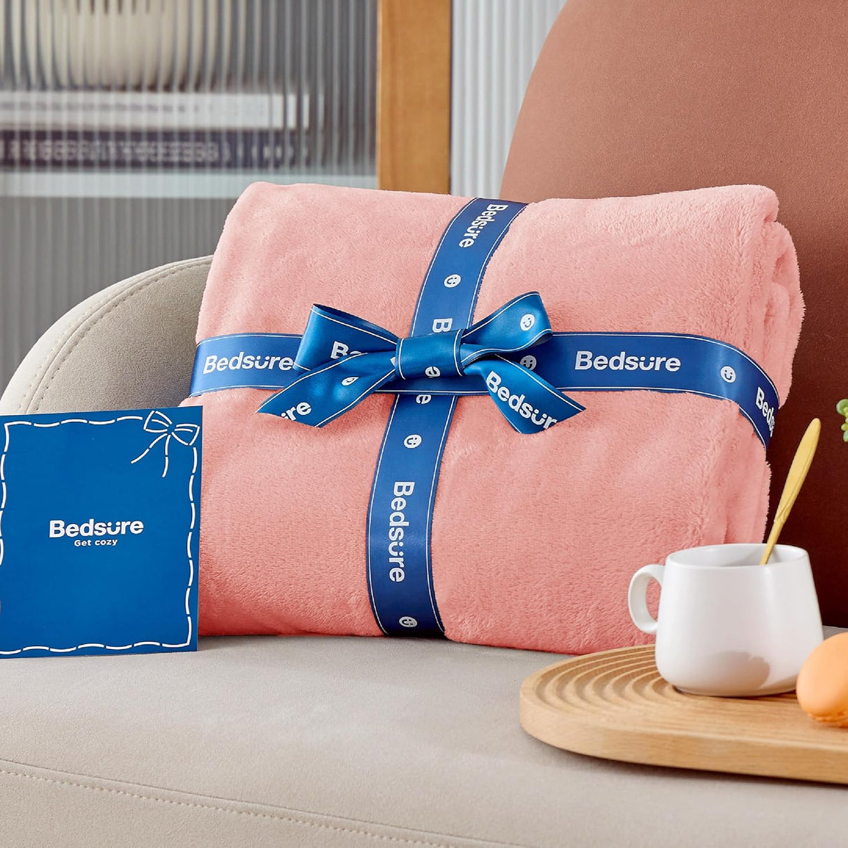 Manta Fleece Bedsure 50x60 Pulgadas Suave y Ligera para Sofá