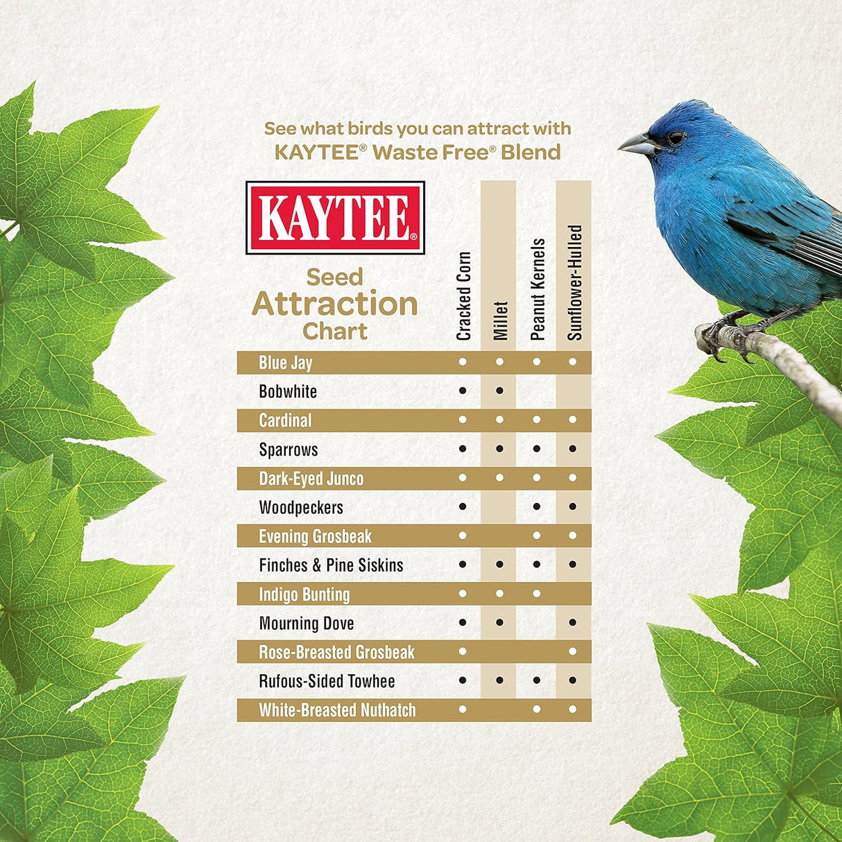 Kaytee Sin residuos alimento para aves silvestres.