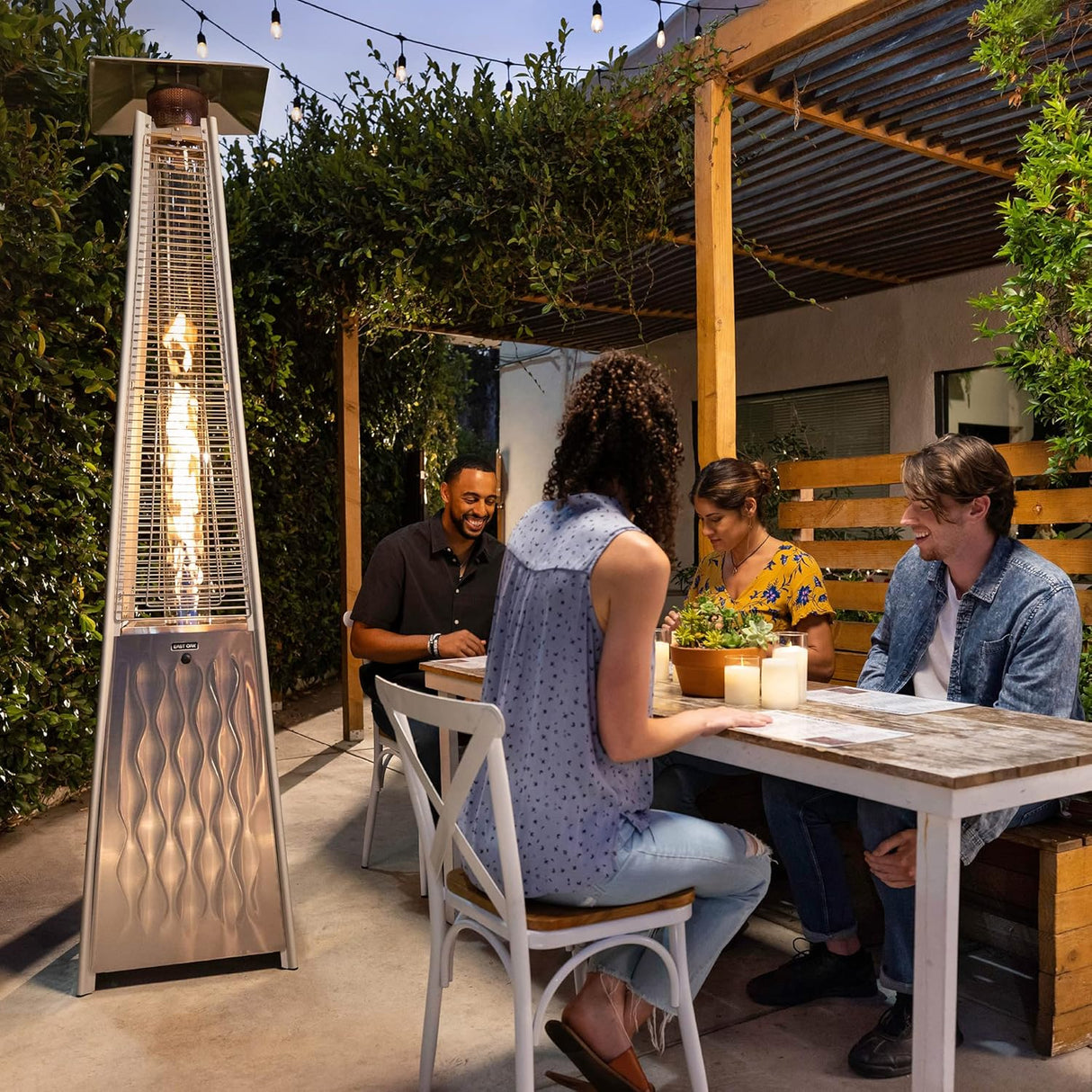 Calentador de patio de 48000 BTU de propano