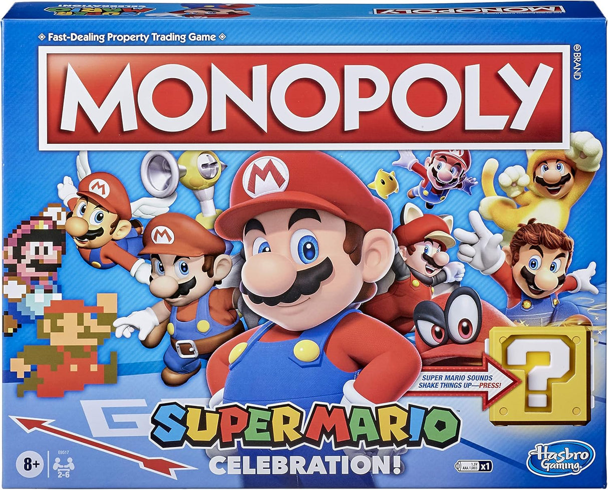Monopoly Super Mario Edición Celebración, 4 Jugadores, Sonidos