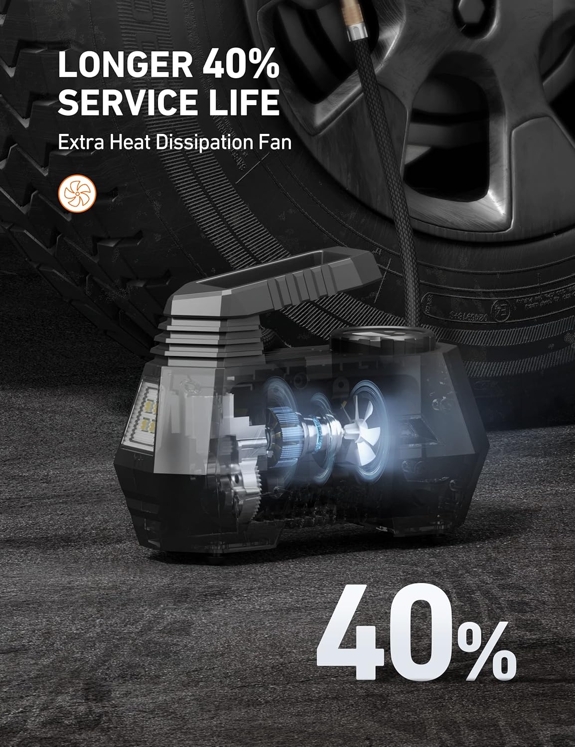 Inflador de neumáticos compresor de aire portátil AstroAI