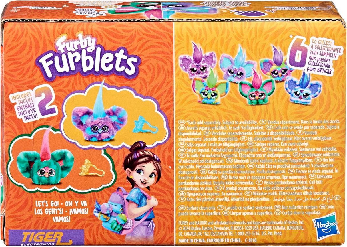 Furby Furblets 2-Pack, Furbish, 45+ Sonidos, Luv-Lee & Mello-Nee