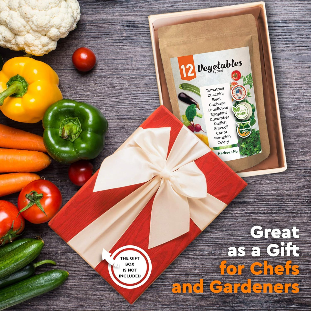 Semillas de Vegetales Herencia - 1000 Semillas No-GMO Survival