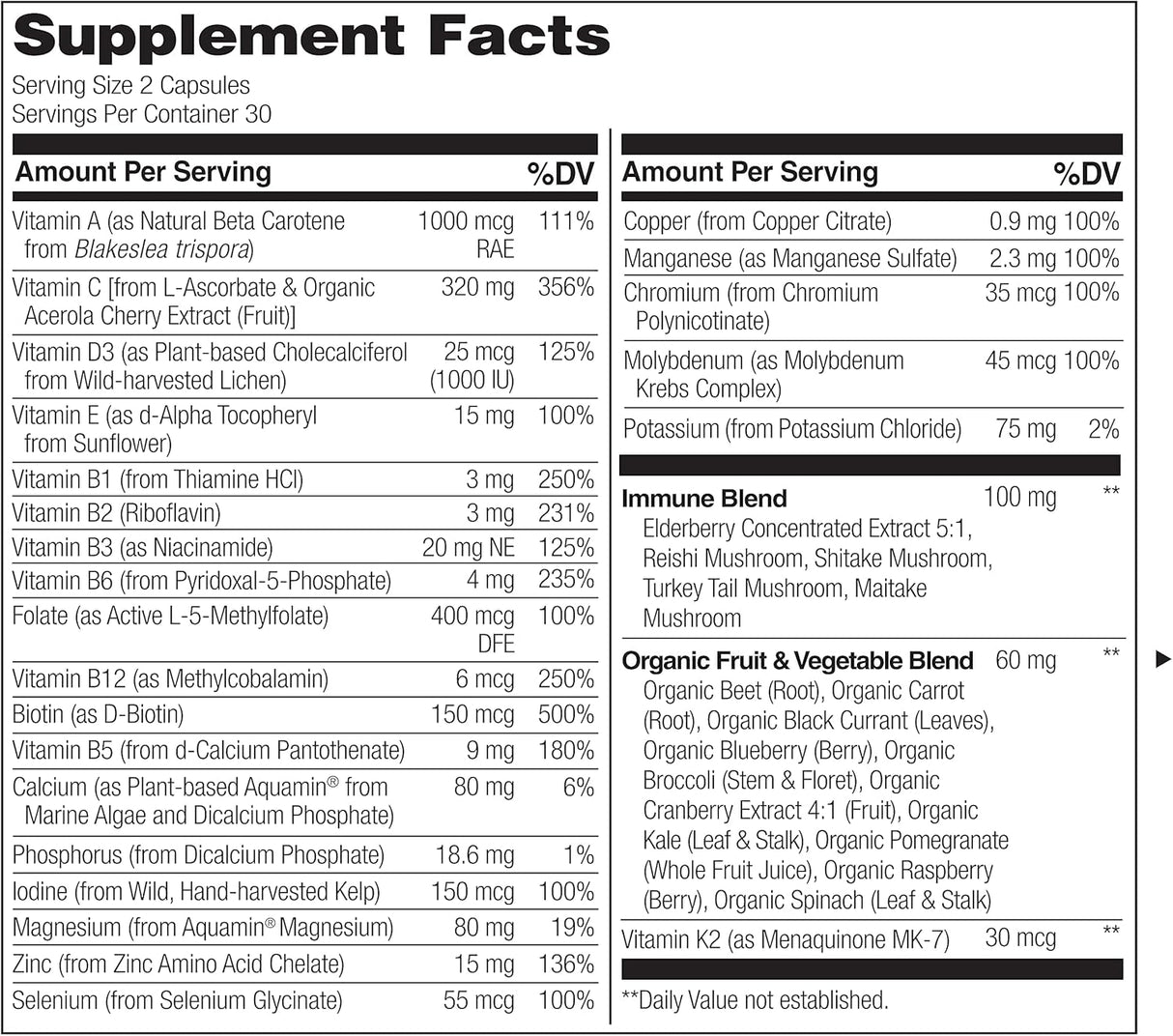 Suplementos Alimenticios multivitamínico completo