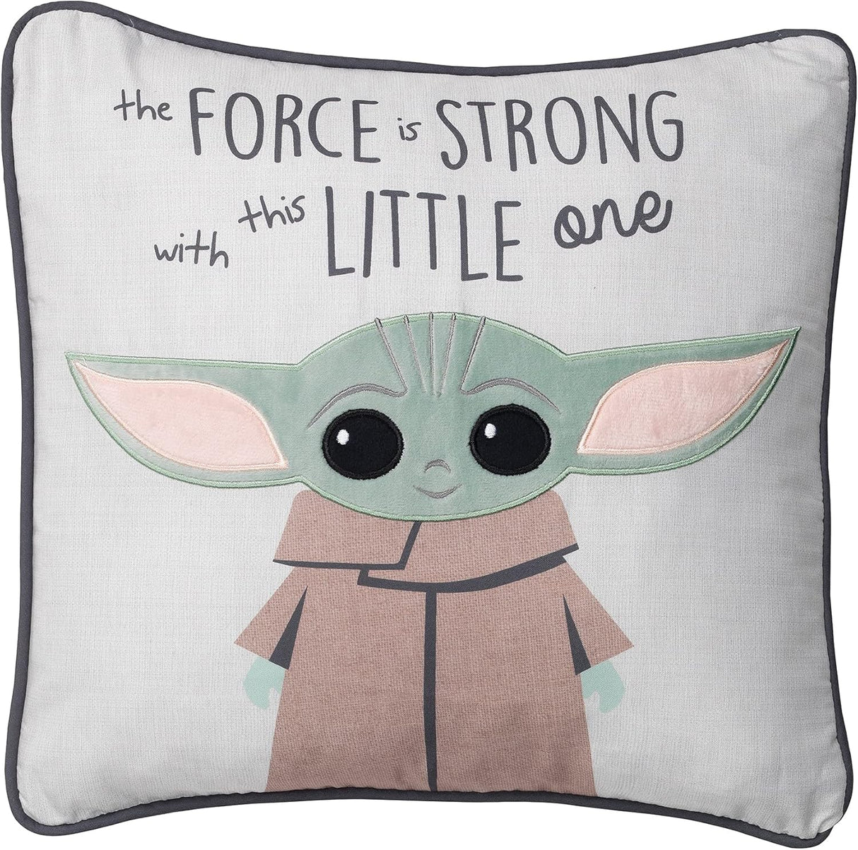 Lambs & Ivy Star Wars The Child/Baby Yoda - Cojín decorativo para cuarto de bebé