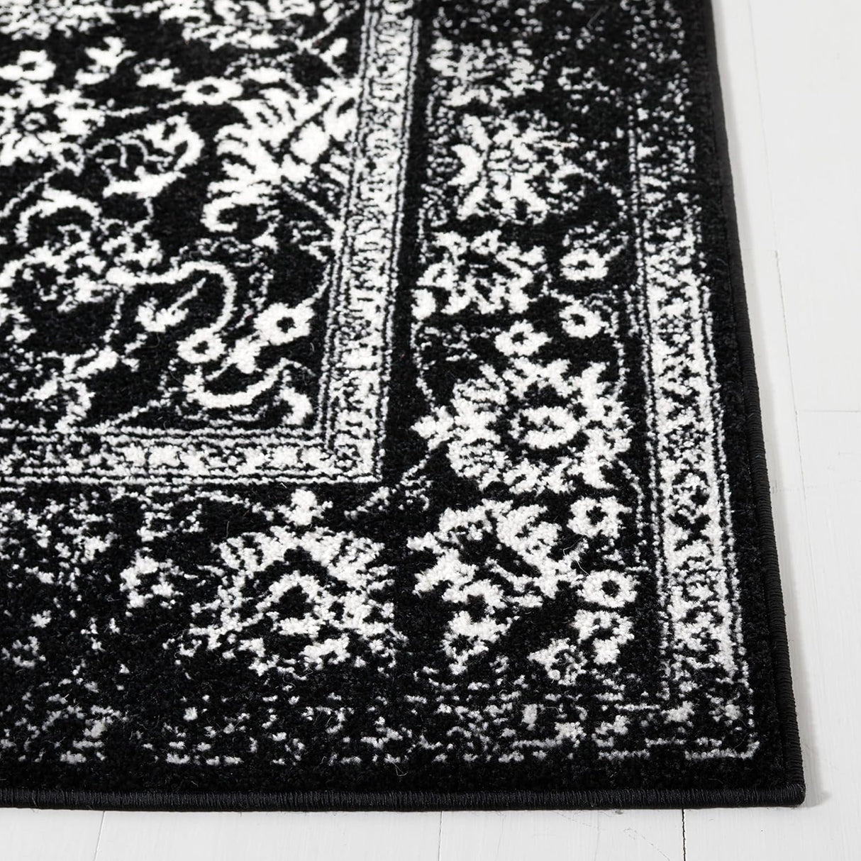 Alfombra de área cuadrada, diseño oriental, fácil cuidado, ADR109Z-8SQ