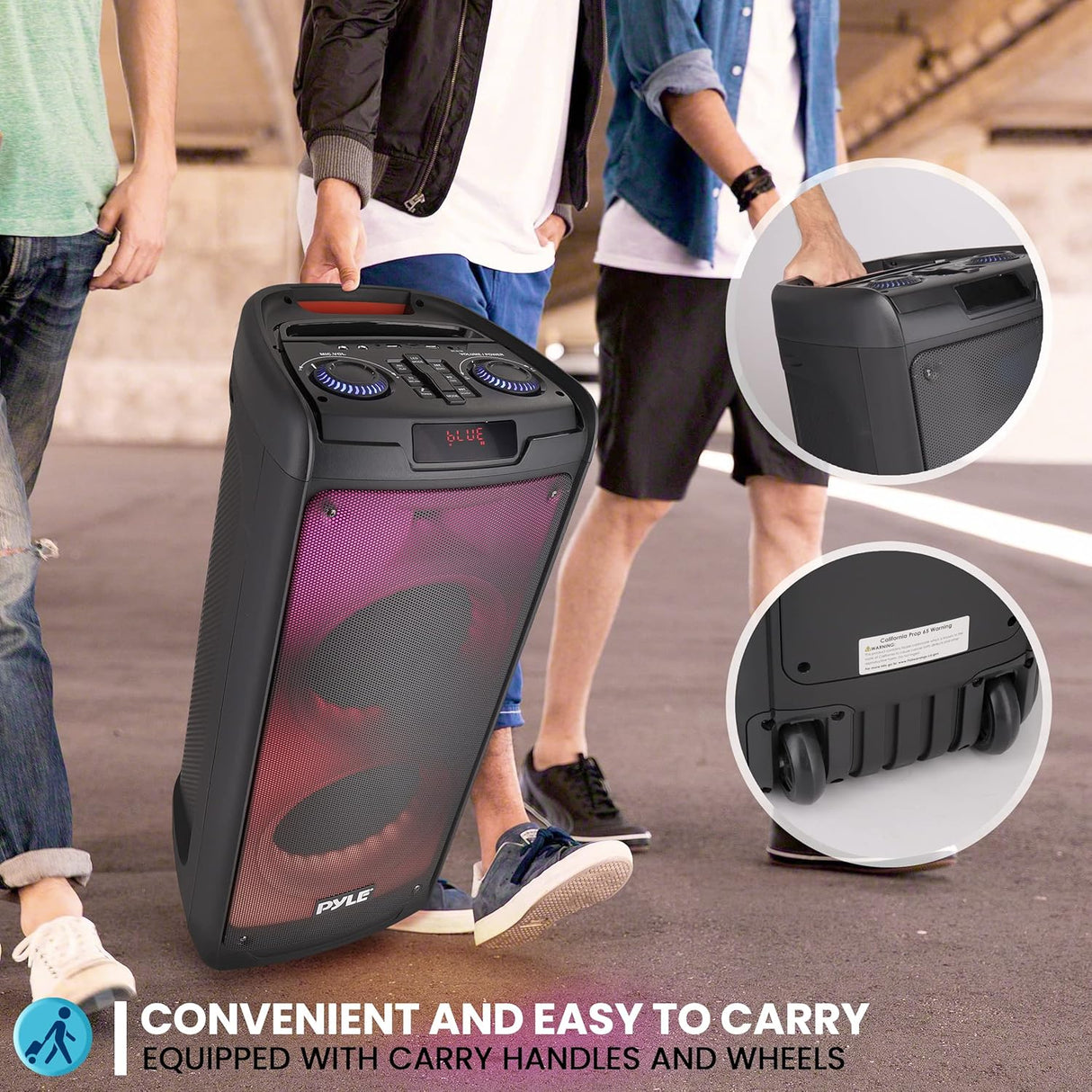 Sistema de altavoces PA Bluetooth portátil de 500 W