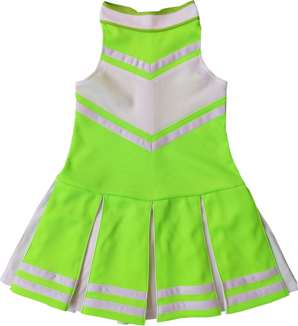 Disfraces de animadora para niñas talla S blanco y verde