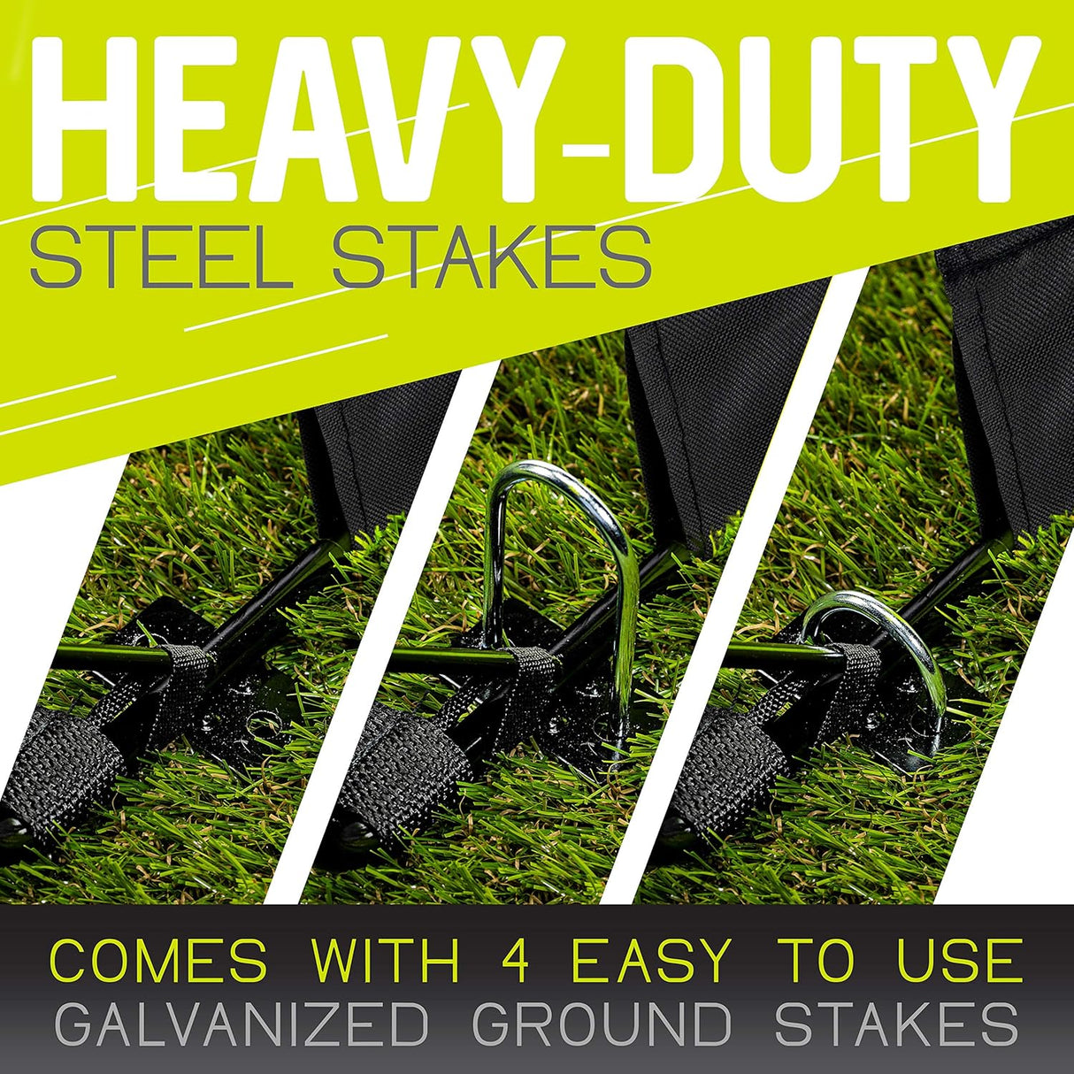 Porteria de futbol portatil, facil de trasladar, incluye red