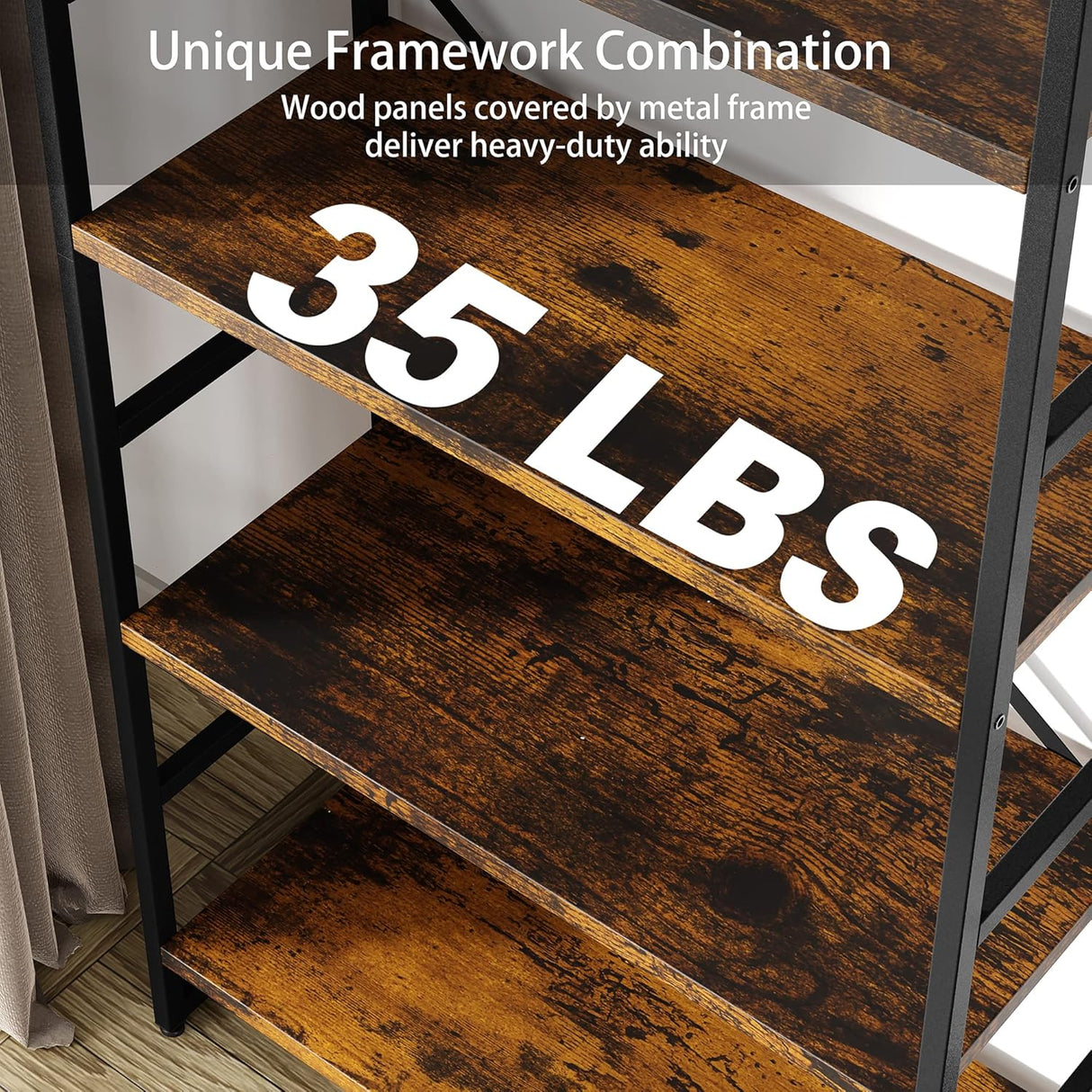 Estantería 5 Niveles Shintenchi, Industrial, Moderna, Clásica