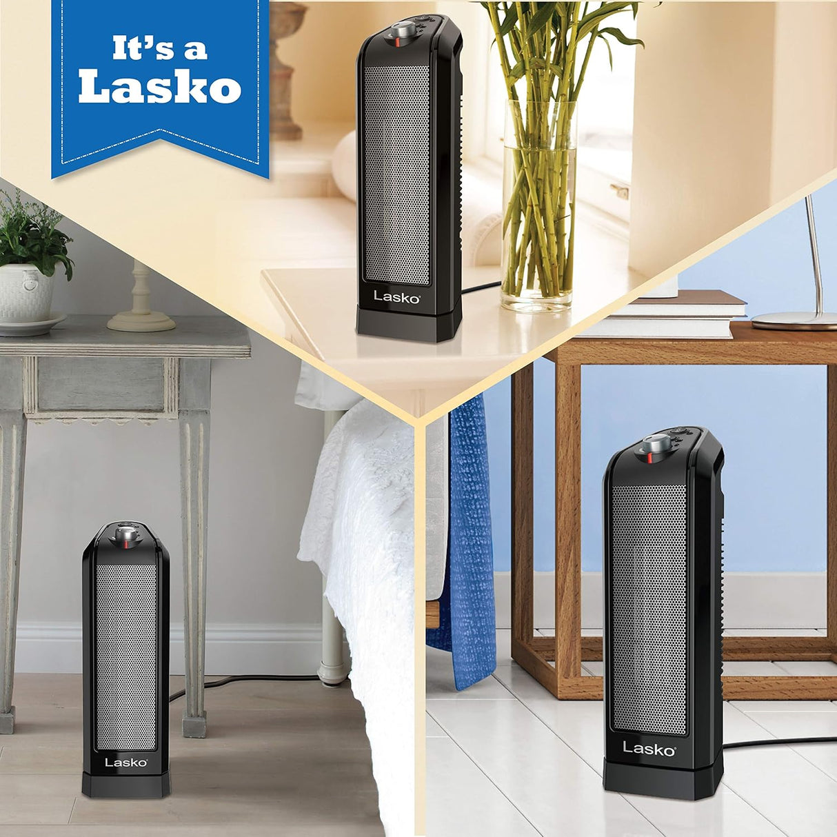 Calentador de espacio de torre de cerámica oscilante