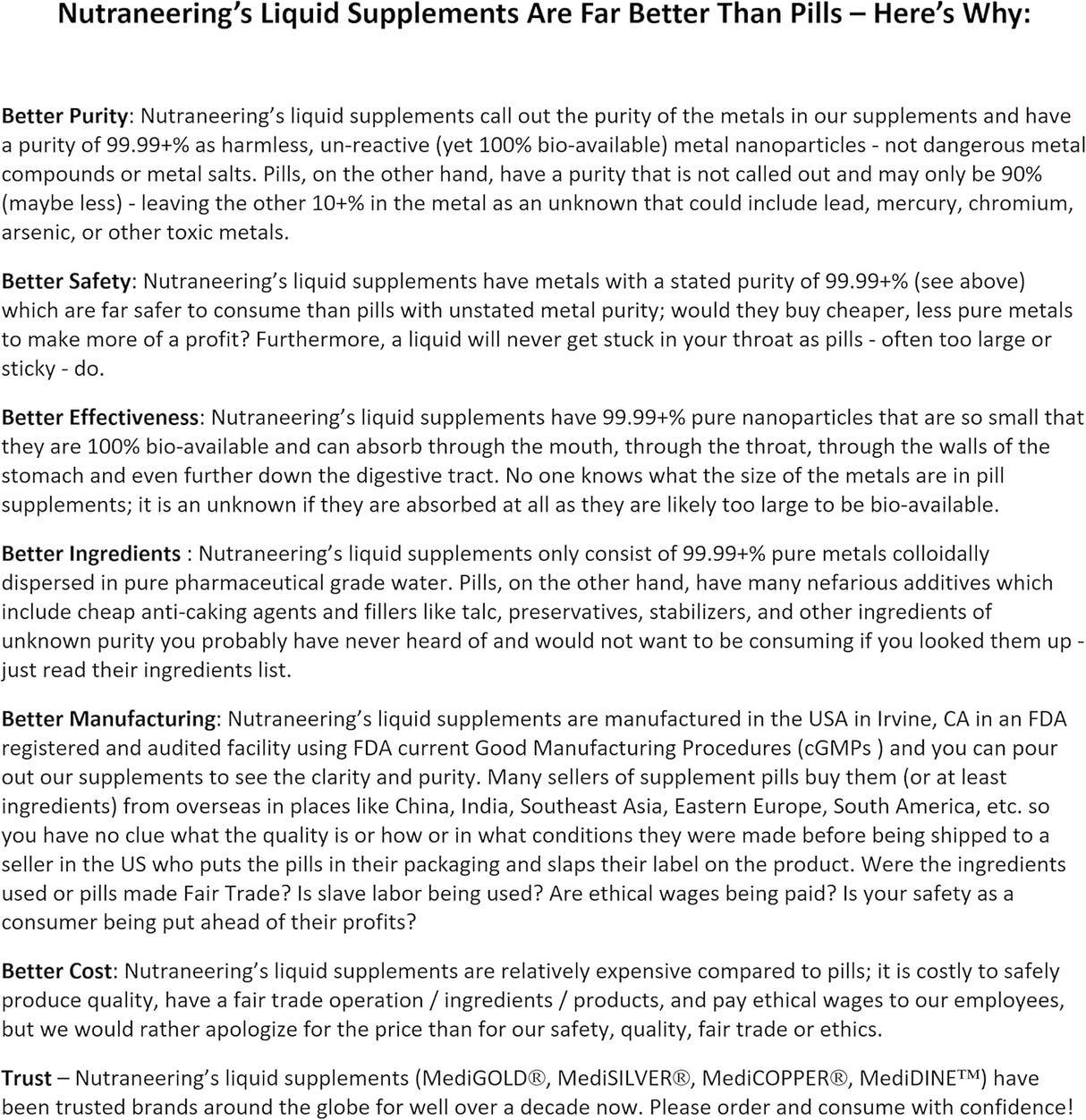 Suplementos Alimenticios Copper 500 mL