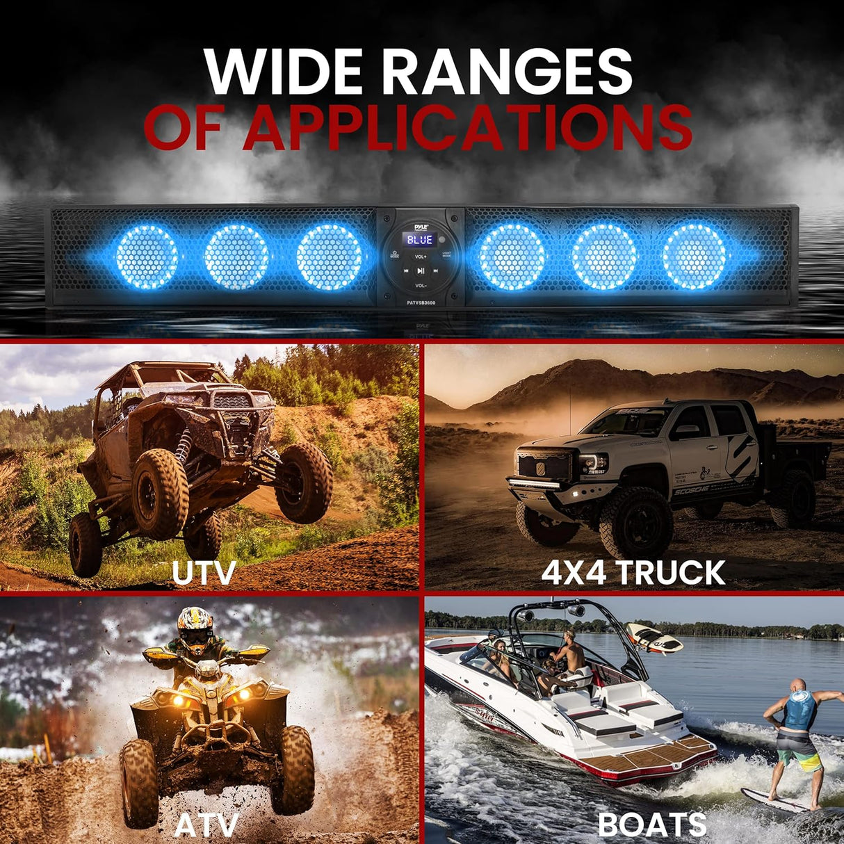 Parlantes inalámbrico de barra 36" Bluetooth PATVSB3600