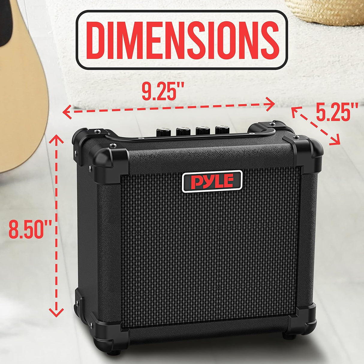 Amplificador mini de guitarra eléctrica PYLE-PRO PGTAMPL117