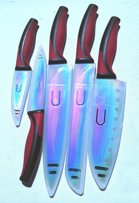 Juego de cuchillos de cocina SiliSlick 5 cuchillos elegantes