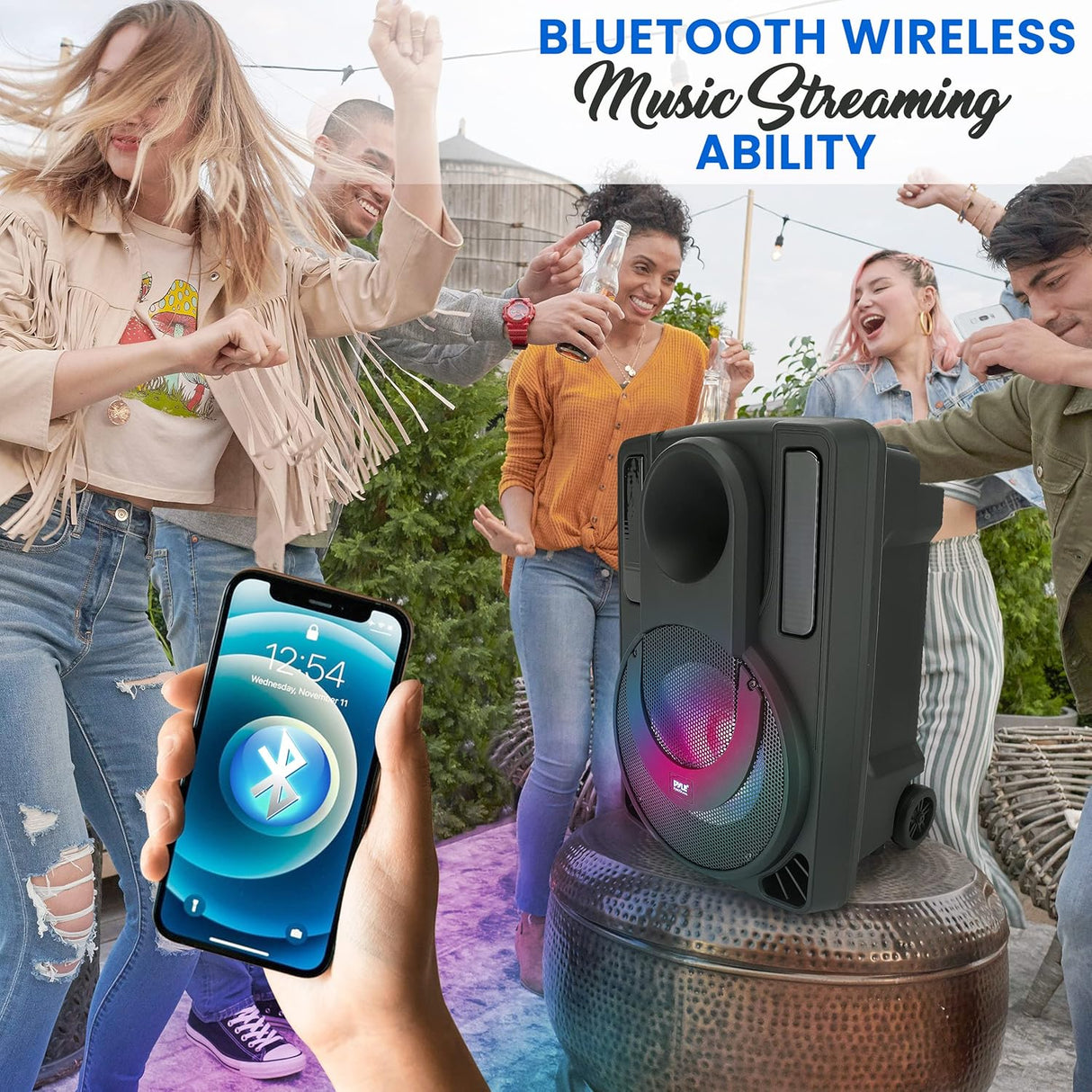 Parlante Portátil para fiesta PYLE-PRO PHPWA8TB