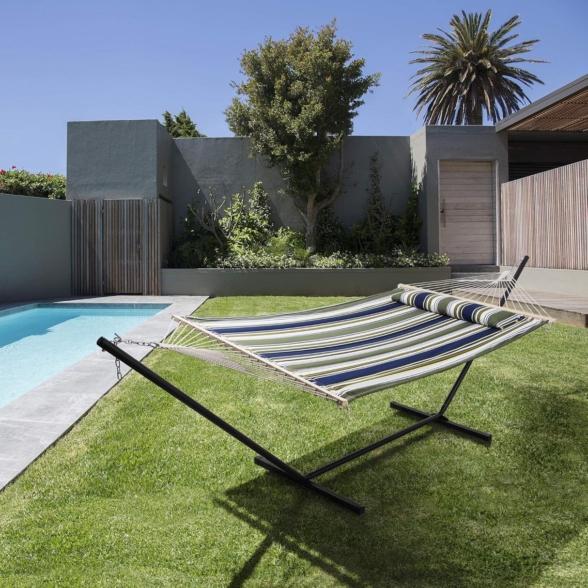 Hamaca Doble SUNCREAT, Extra Grande, Tela Acolchada, Modelo XL