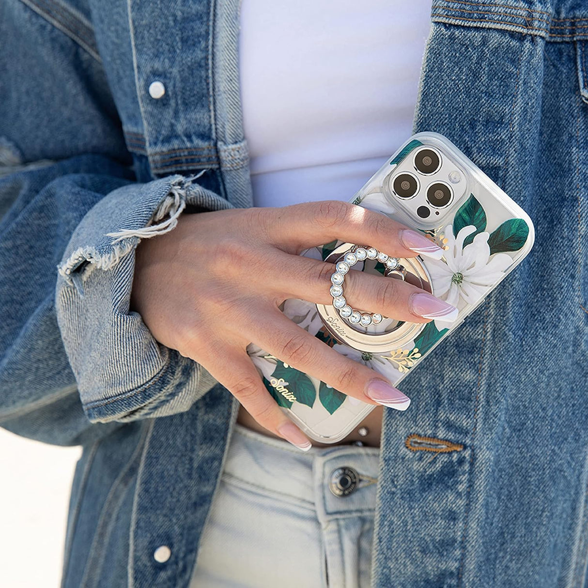 Funda compatible para celulares blanco