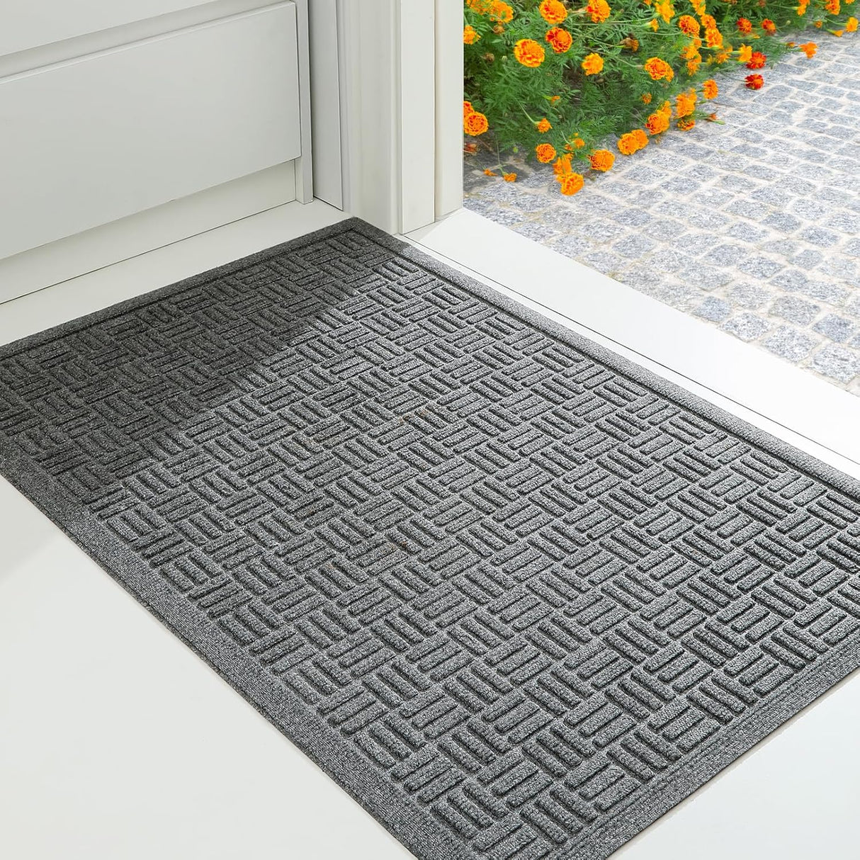 Alfombra de Entrada Antideslizante, Perfil Bajo, 36 x 24