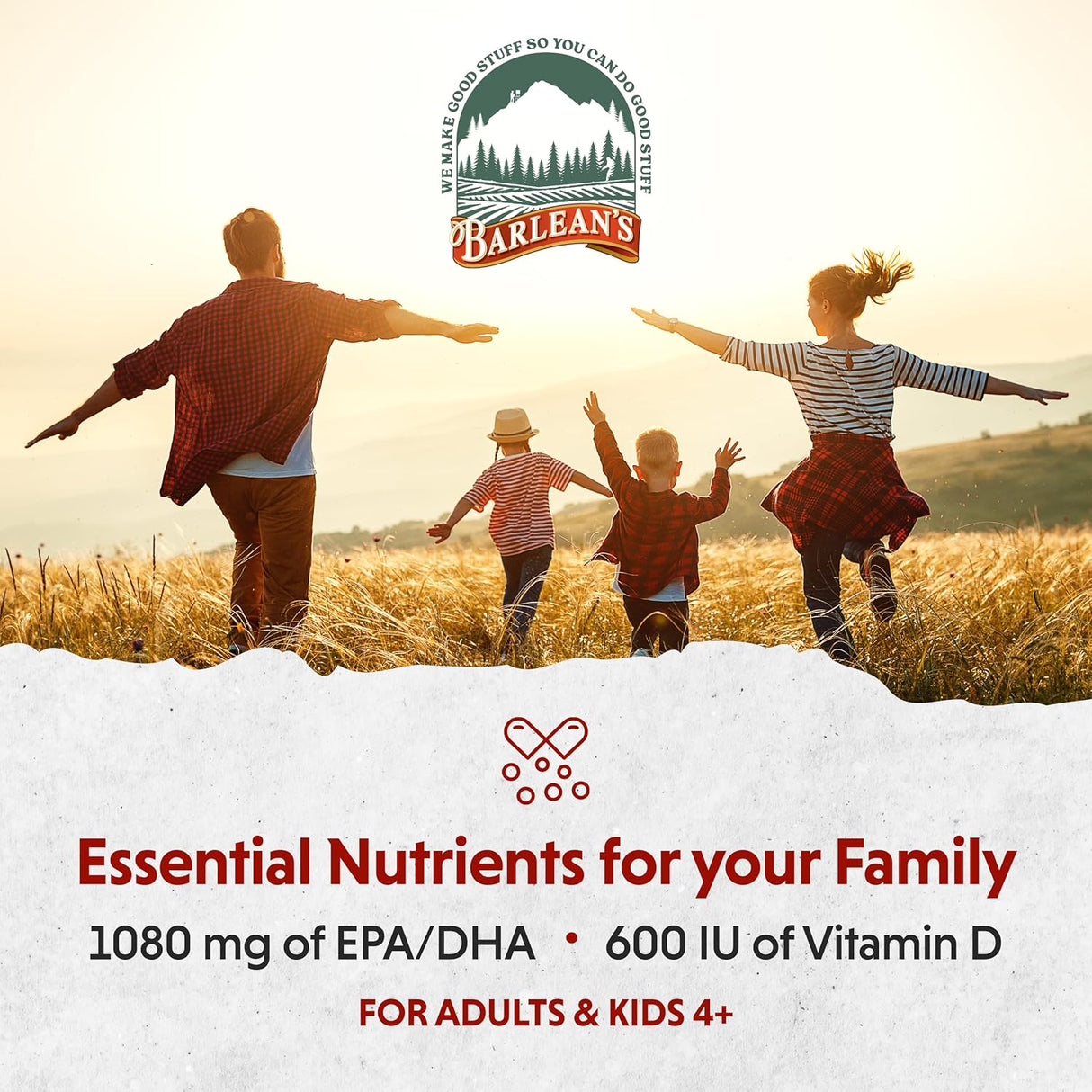 Suplemento de Omega 3, Barlean's, 1080mg EPA/DHA, 16 oz