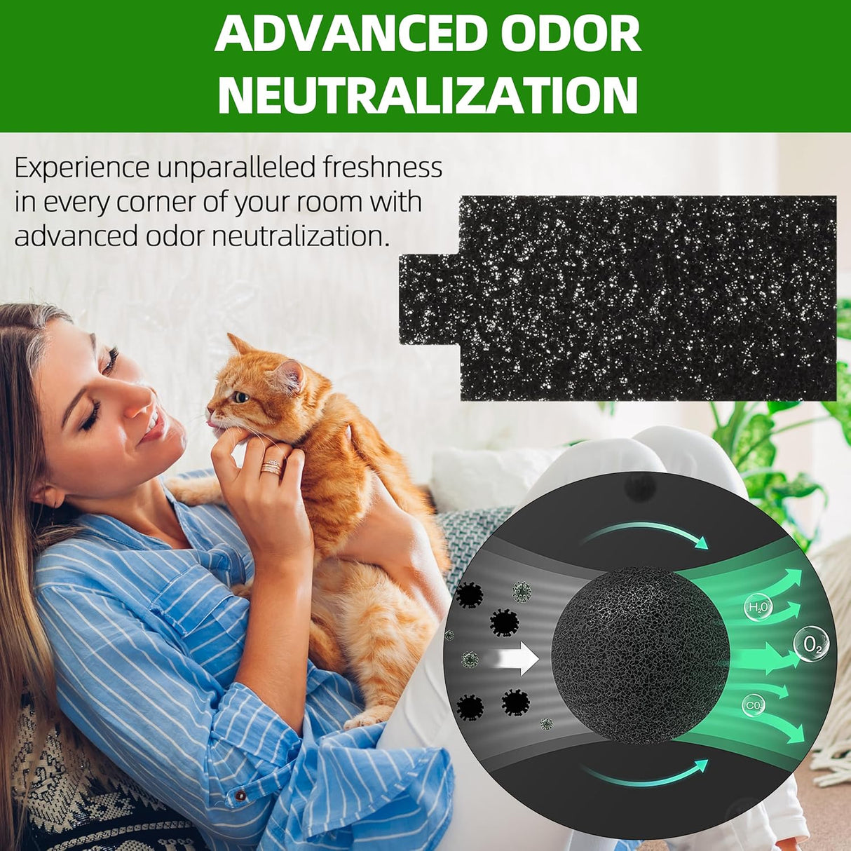 Filtros de Carbón y Algodón para Caja de Arena Pet Zone