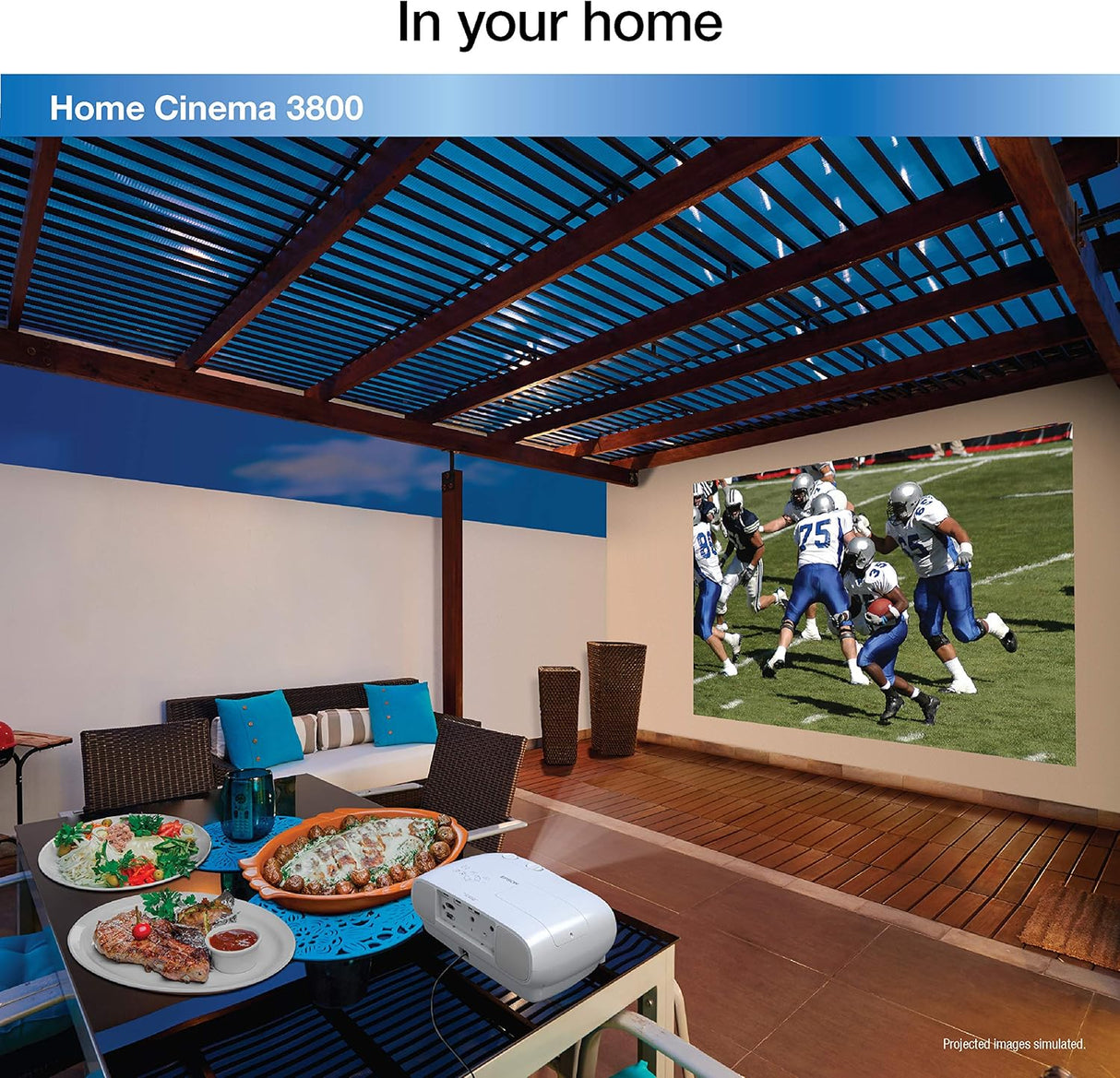 Proyector Epson Home Cinema 3800 4K PRO-UHD con HDR